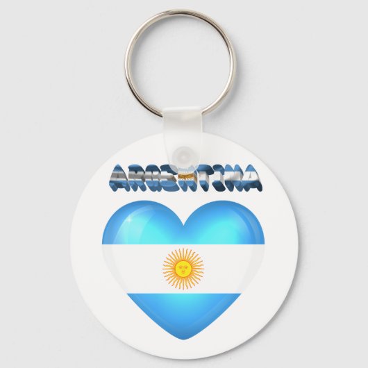 Argentijns hart sleutelhanger (Voorkant)