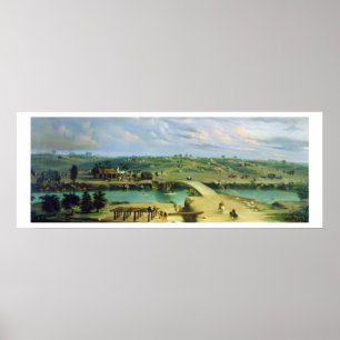 Argentijns kamp aan de andere kant van San Lorenz Poster