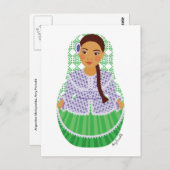 Argentijns Matryoshka-Briefkaart Briefkaart (Voorkant / Achterkant)