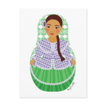 Argentijns Matryoshka-Briefkaart