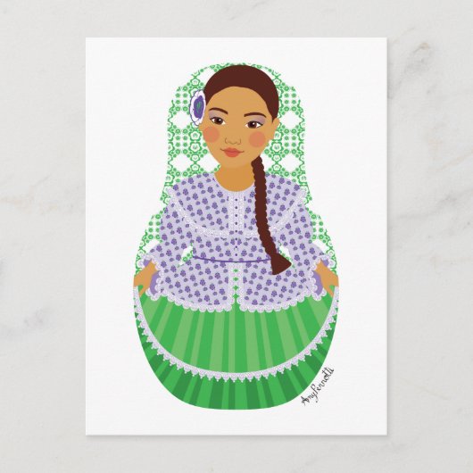 Argentijns Matryoshka-Briefkaart Briefkaart (Voorkant)