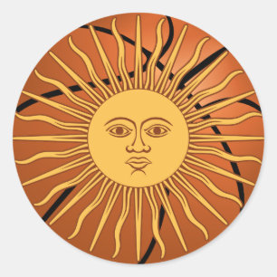 Argentijns nationaal basketbalteam ronde sticker