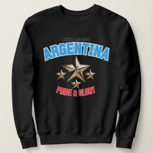 Argentijns Nationaal Trots Dames Sweatshirt (Design voorkant)