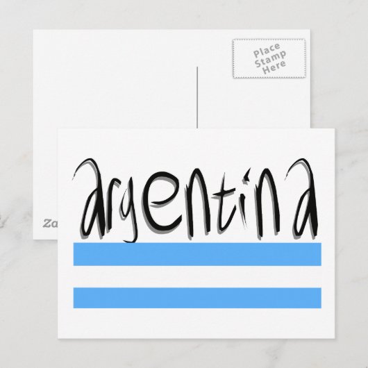 Argentijns ontwerp! briefkaart (Voorkant / Achterkant)