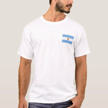Argentijns Vlag T-Shirt, Patriotische T-Shirts,