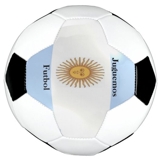 Argentijns vlaggenontwerp voetbal (Gedraaid)