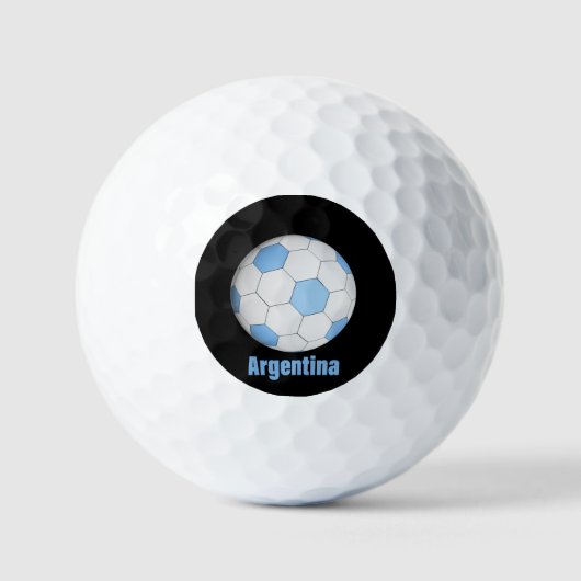 Argentijns voetbal golfballen (Voorkant)