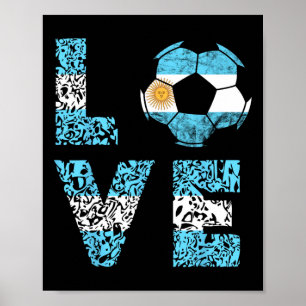 Argentijns voetbalelftal Argentinië Liefde Ll Arge Poster