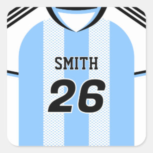 Argentijns voetbalshirt Aangepaste sticker met naa