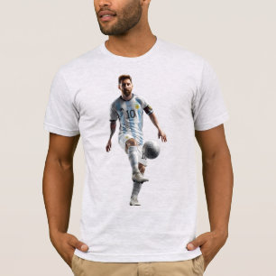 Argentijns Voetbalspeler T-Shirt Voetbalfan Gra