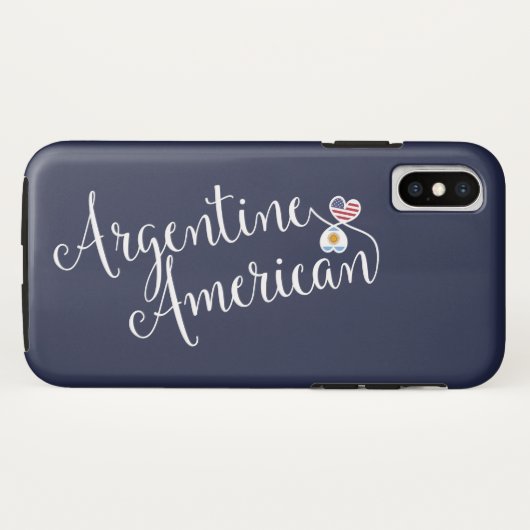 Argentijnse Amerikaanse Gloed Hearts Cell Phone Ca Case-Mate iPhone Case (Achterkant (horizontaal))