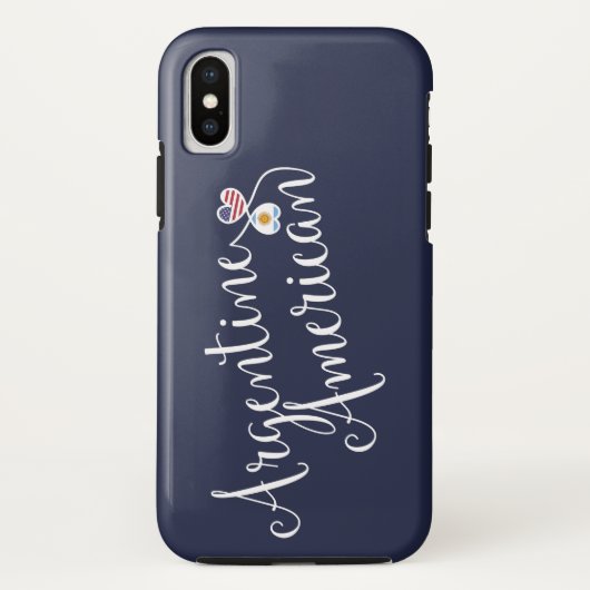Argentijnse Amerikaanse Gloed Hearts Cell Phone Ca Case-Mate iPhone Case (Achterkant)