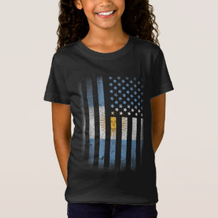 Argentijnse Amerikaanse vlag Argentinië VS Argenti T-shirt