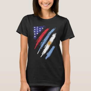 Argentijnse Amerikaanse vlag Patriot Heritage T-shirt