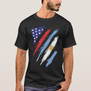 Argentijnse Amerikaanse vlag Patriot Heritage T-shirt