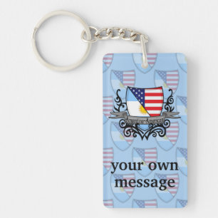 Argentijnse Amerikaanse vlag Sleutelhanger