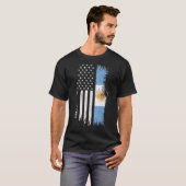 Argentijnse Amerikaanse vlag T-shirt (Voorkant volledig)