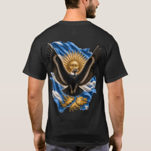 Argentijnse Andescondor Malvinas Vlag Sol de Mayo T-shirt