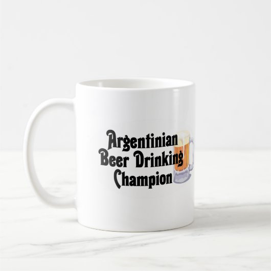 Argentijnse bier Drink Champion Koffiemok (Links)