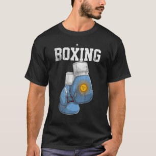 Argentijnse boxing Glove Boxer Boxer Boxing Argent T-shirt