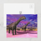 Argentijnse dinosaurus - 3D rendering Briefkaart (Voorkant / Achterkant)