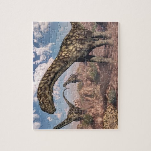 Argentijnse dinosaurus - 3D rendering Legpuzzel (Verticaal)