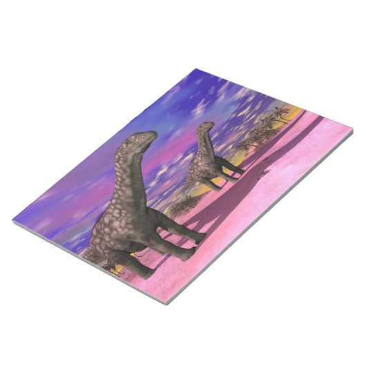 Argentijnse dinosaurus - 3D rendering Notitieblok (Schuin)