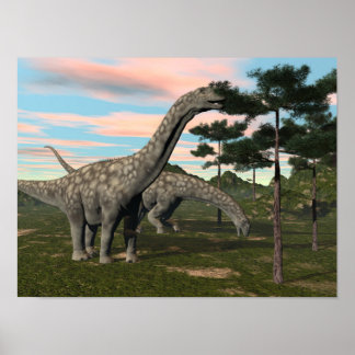 Argentijnse dinosaurus-eetboom - 3D-weergave Poster