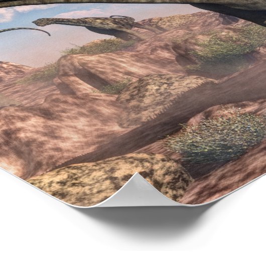 Argentijnse dinosaurus poster (Hoek)