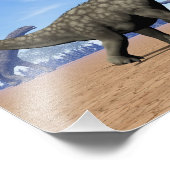 Argentijnse dinosaurussen lopen weg - 3D rendering Foto Afdruk (Hoek)