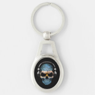  Argentijnse Dj Skull met hoofdtelefoon Sleutelhanger