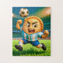 Argentijnse empanada-voetballer springt voor kopba