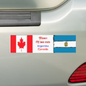 Argentijnse en canadese bumperstickers (Op auto)