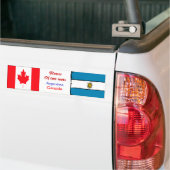 Argentijnse en canadese bumperstickers (Op Truck)