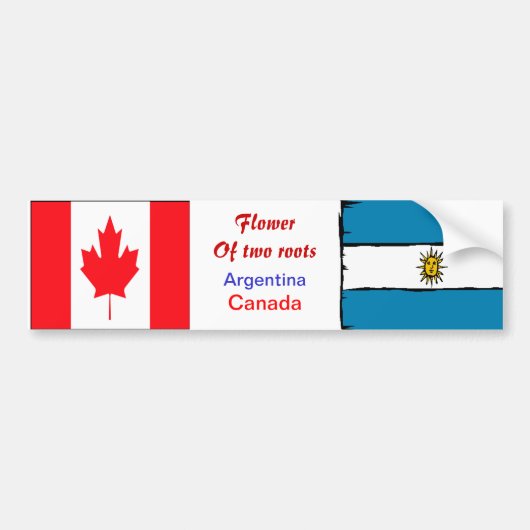 Argentijnse en canadese bumperstickers (Voorkant)