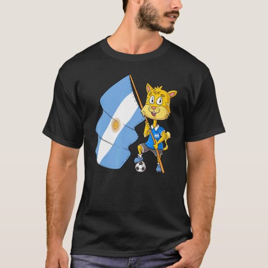 Argentijnse fan kat t-shirt (Voorkant)