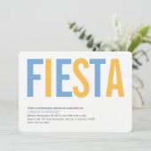 Argentijnse Feest Uitnodiging (Staand voorkant)
