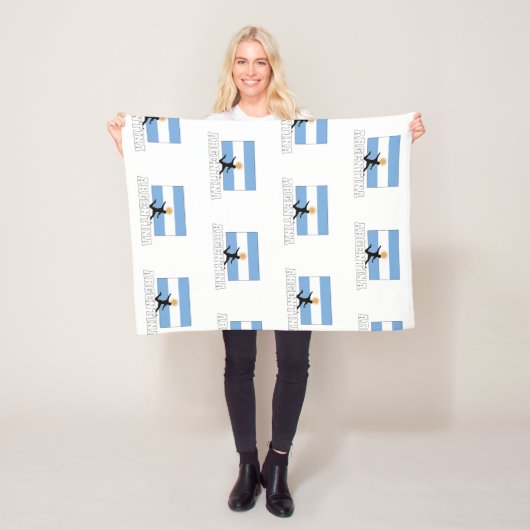 Argentijnse Football Soccer Nationaal Team Fleece Deken (In situ)