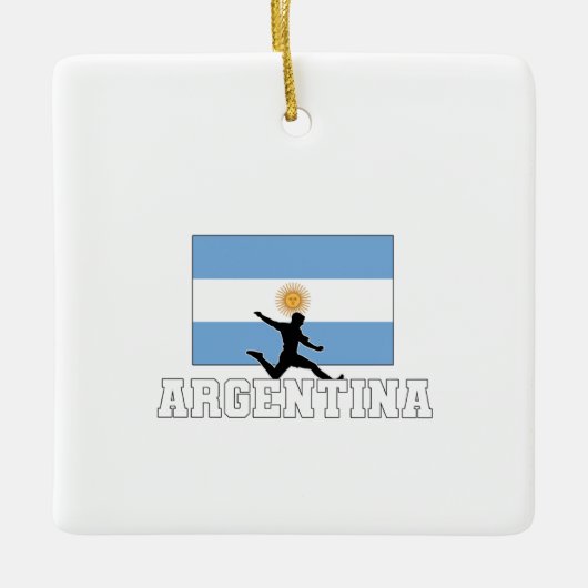 Argentijnse Football Soccer Nationaal Team Keramisch Ornament (Voorkant)