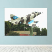 Argentijnse gevechtsvliegtuig canvas afdruk (Insitu (Houten vloer))