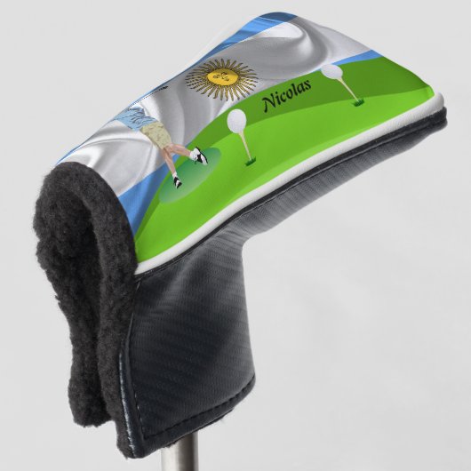 Argentijnse golfer golfheadcover (3/4 voorkant)
