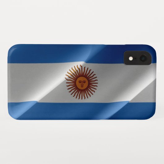 Argentijnse golvende vlag Case-Mate iPhone case (Achterkant (horizontaal))