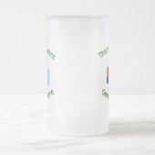 Argentijnse Ierse VS Vlaggen Shamrock gepersonalis Matglas Bierpul (Center)