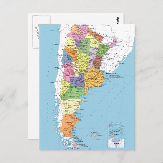 Argentijnse kaart (Voorkant / Achterkant)