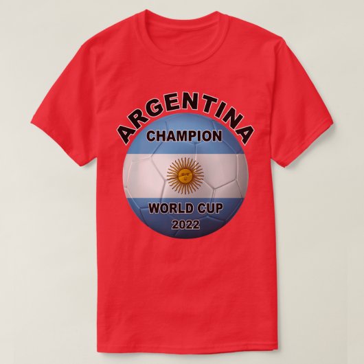 Argentijnse kampioen wereldkampioenschap voetbal 2 t-shirt (Design voorkant)