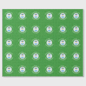 Argentijnse Kerstengel Vlag Persoonlijk Cadeaupapier (Vlak)