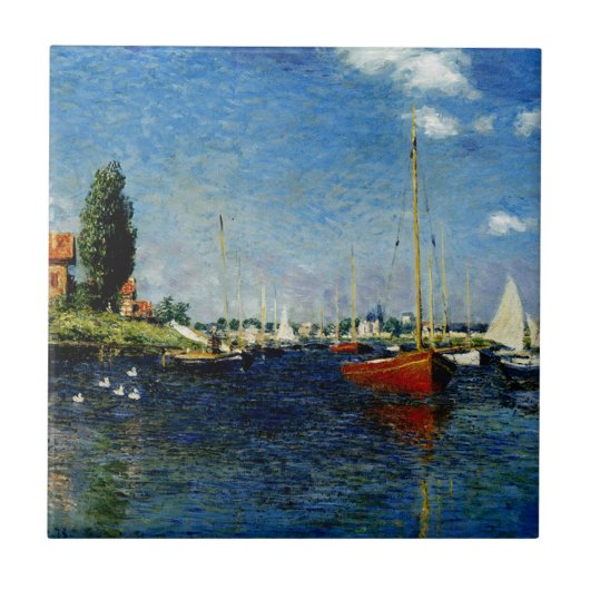 Argentijnse kunst schilderij van Claude Monet Tegeltje (Voorkant)
