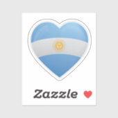 Argentijnse liefdesvlag sticker (Vel)
