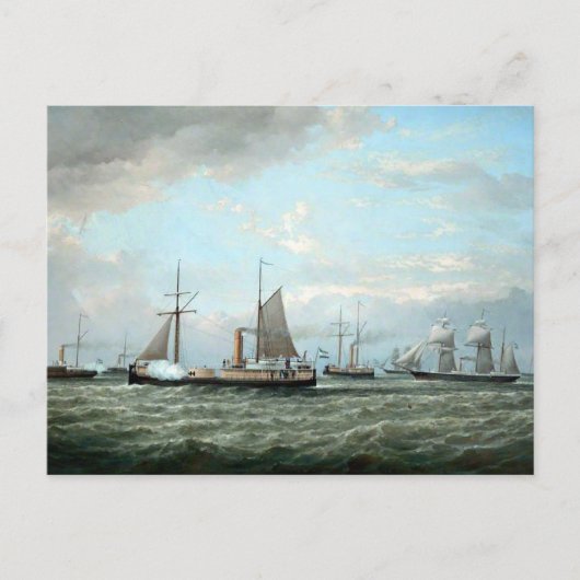 Argentijnse marineschepen 1874 briefkaart (Voorkant)
