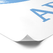 Argentijnse Marokkaanse vlag Poster (Hoek)